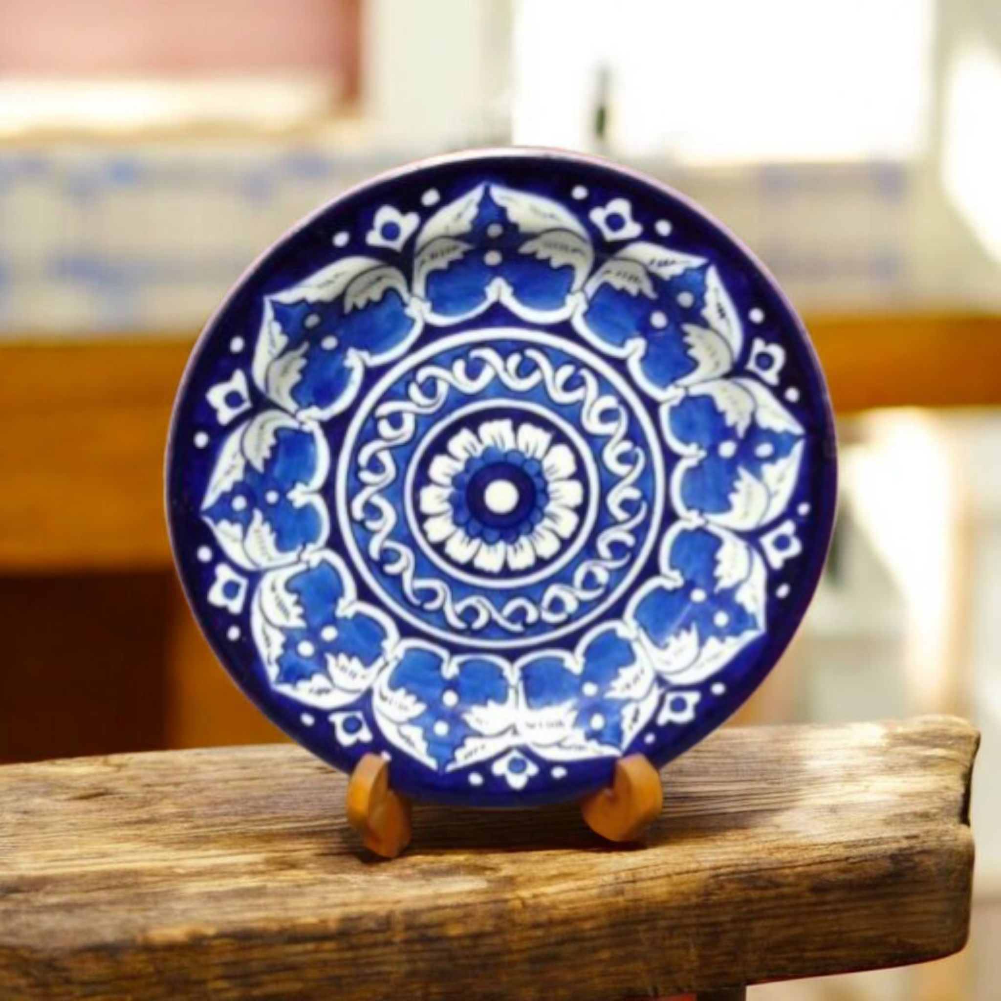 Deep Ceramic Curry Plate – Elegant Serving Dish