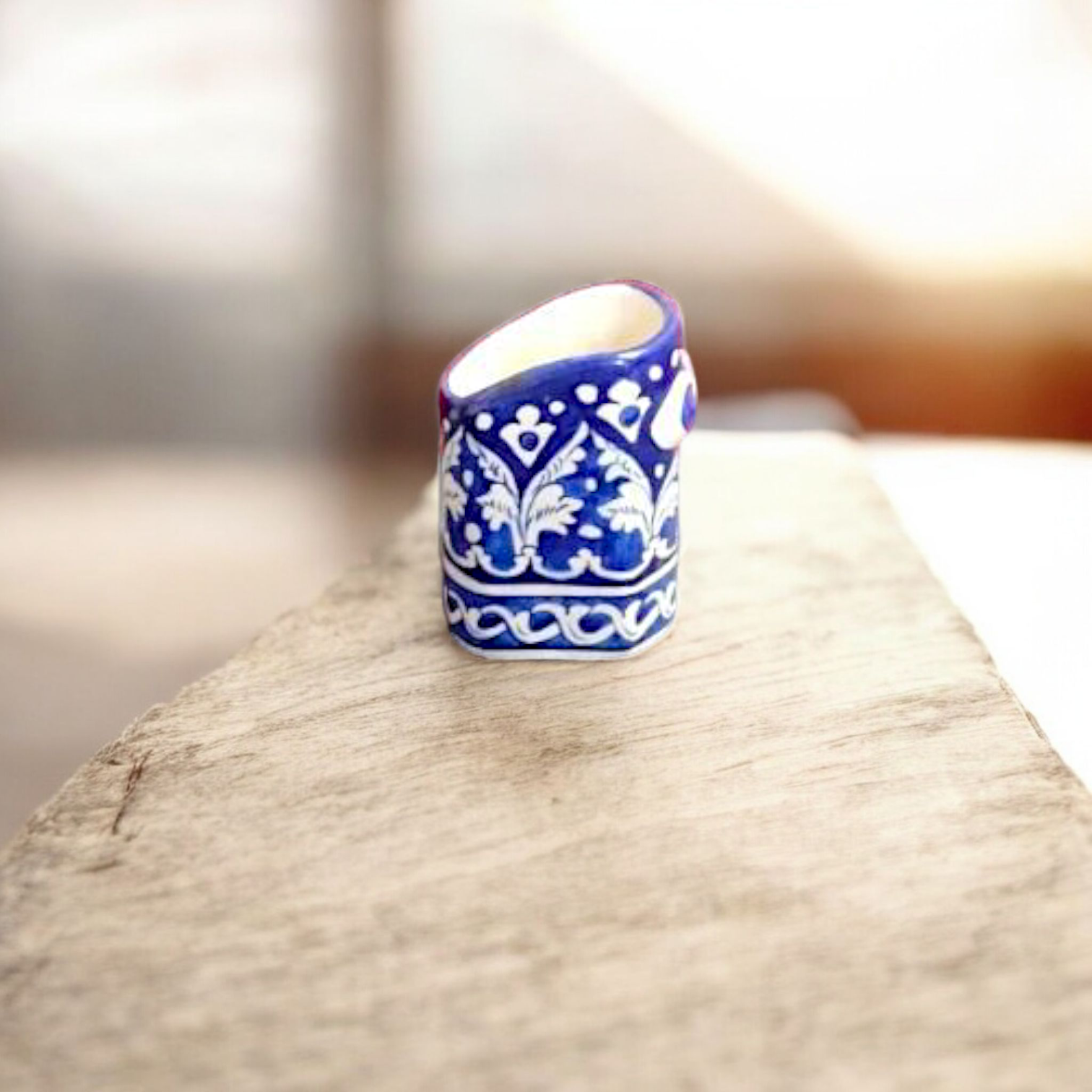 Alpha Ceramic Pen Holder – Modern Desk Essential