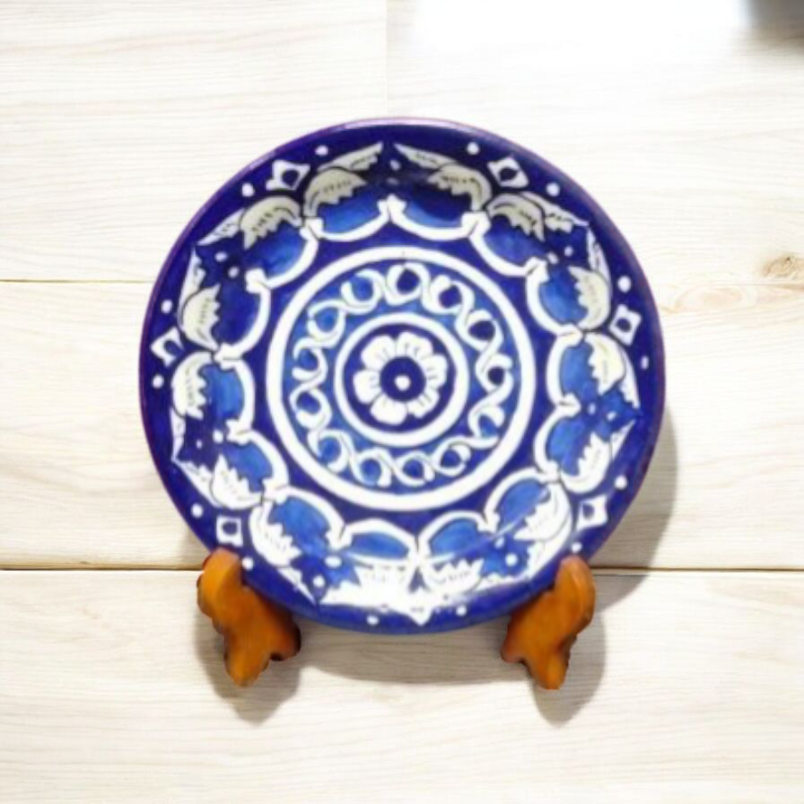 Small Ceramic Quarter Plate – Elegant Snack Plate