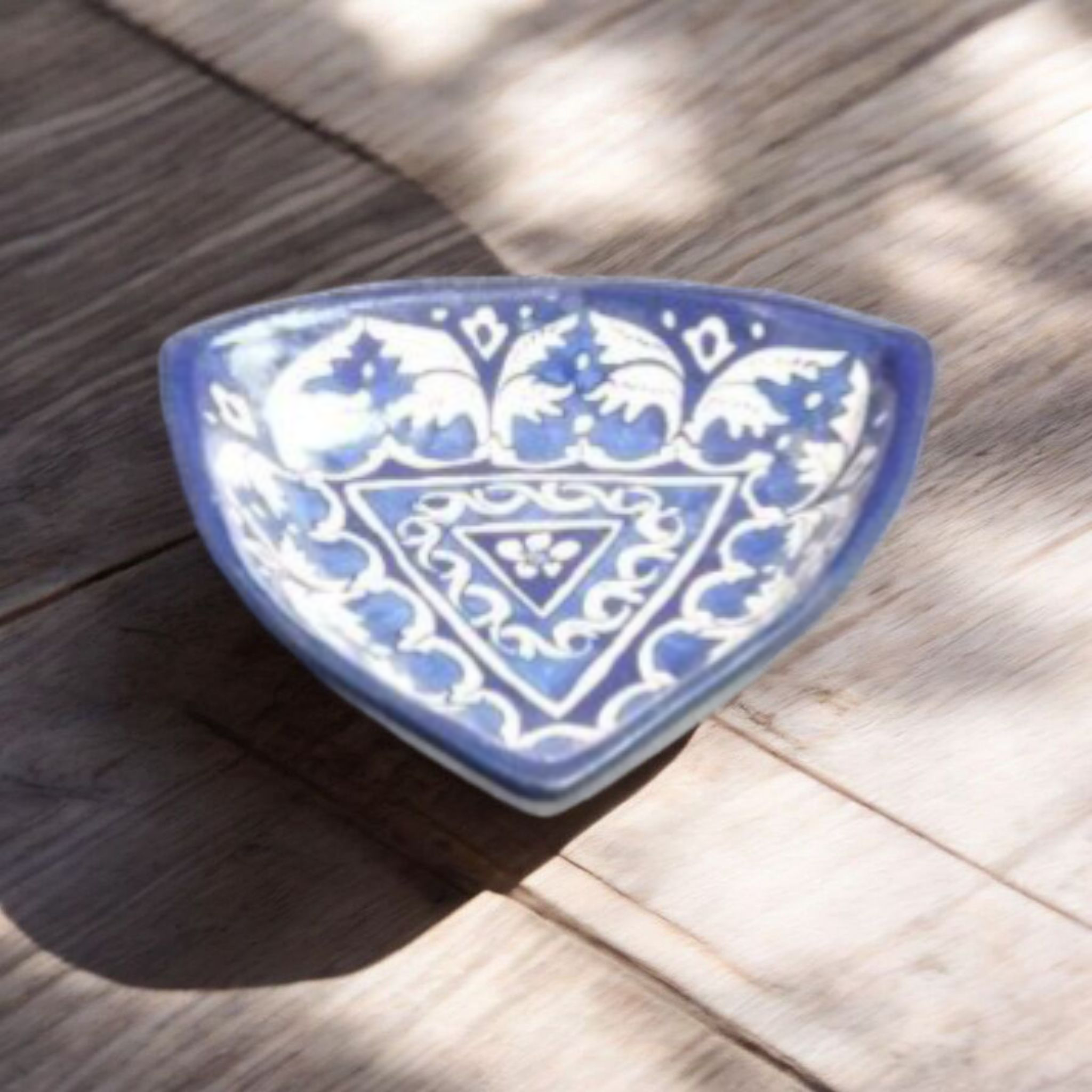 Small Ceramic Samosa Dish – Snack Serving Plate